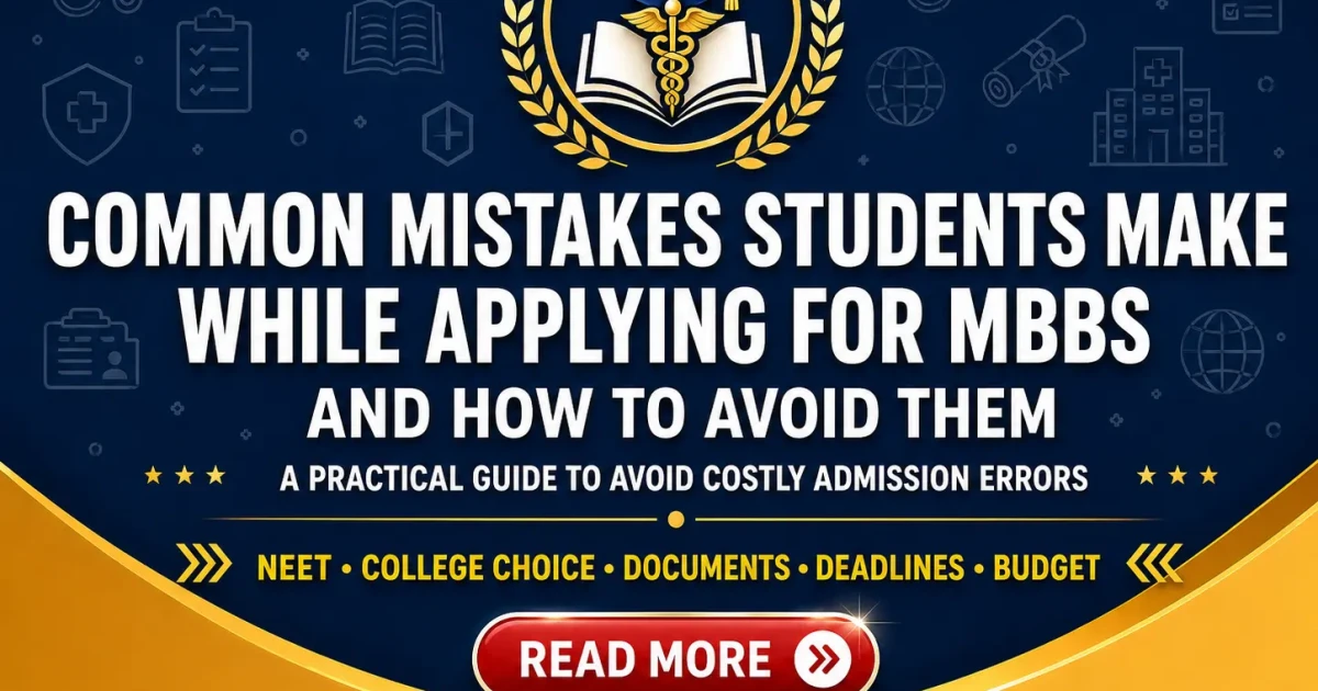 Common MBBS Application Mistakes: A Honest Guide for Indian Students