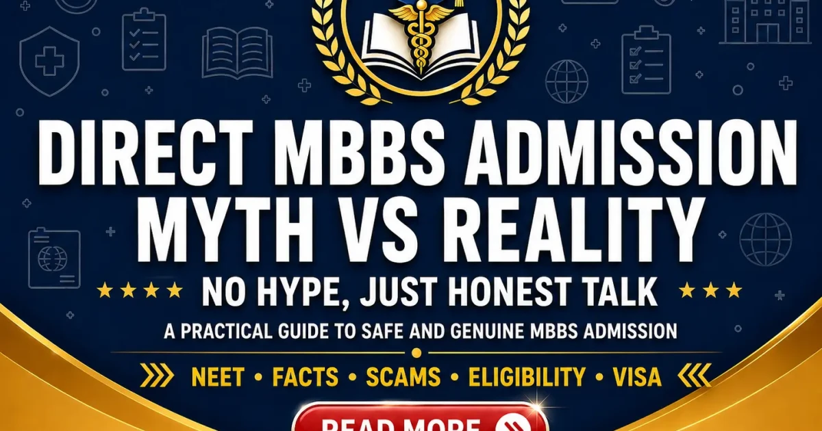 Direct MBBS Admission 2026: Myths vs Reality & Step-by-Step Process