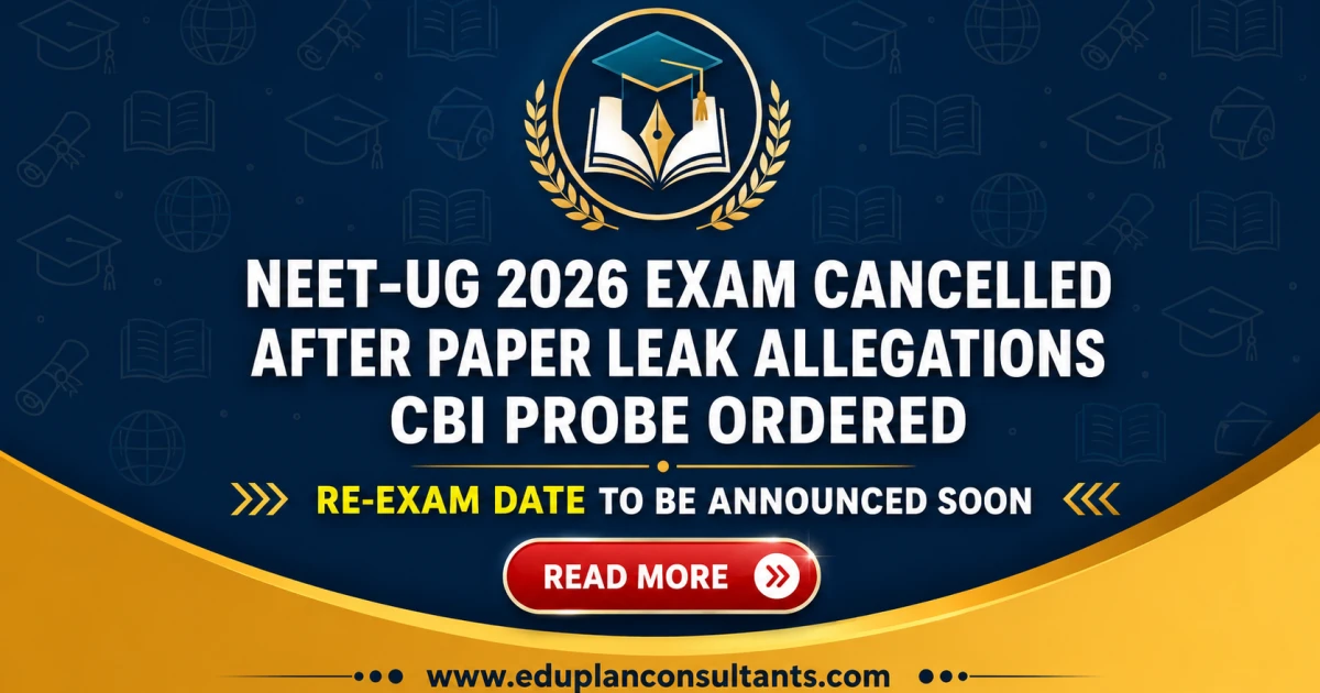 NEET-UG 2026 Cancelled After Rajasthan Paper Leak Allegations, CBI Probe Ordered
