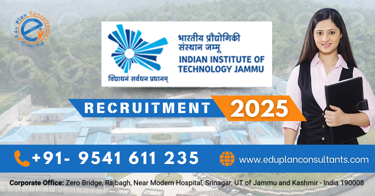 Edu Plan Consultants-IIT Jammu Recruitment 2025