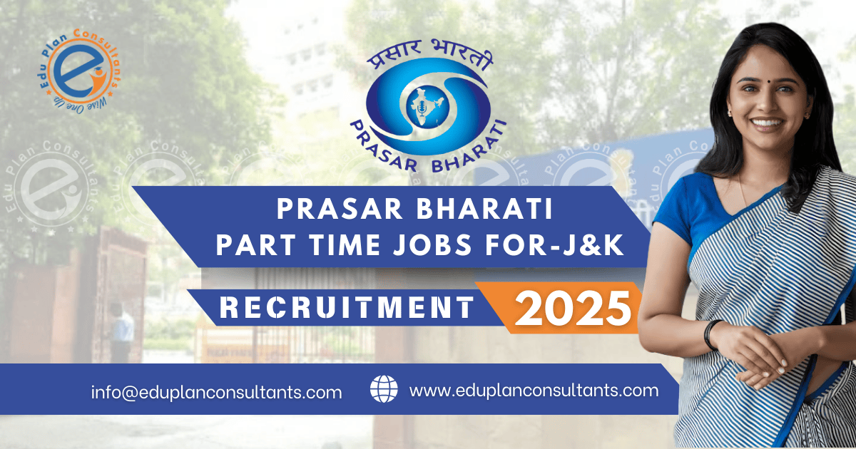 Edu Plan Consultants-Prasar Bharati J&K Recruitment 2025